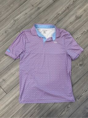 Men's Good Good Gold Printed Polo Size Small